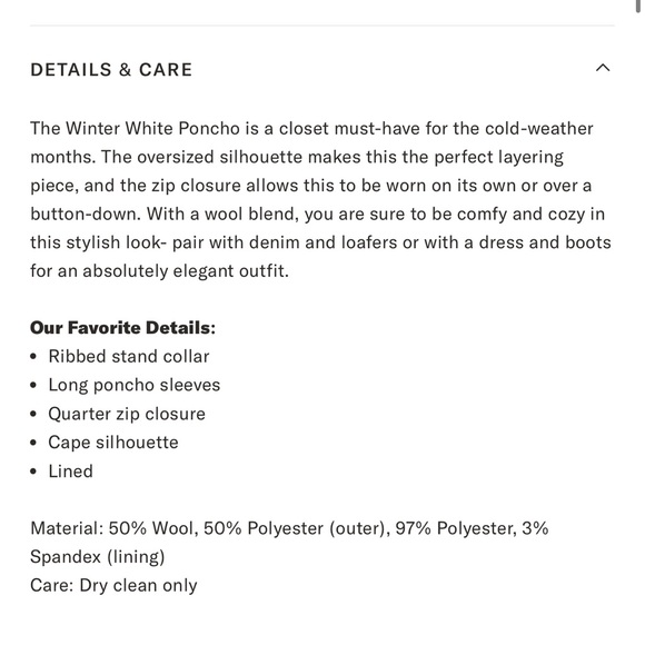 Tuckernuck Winter White Boucle High-Neck Poncho - Picture 8 of 15